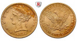 USA, 5 Dollars 1882, 7,52 g fein, f.vz/vz+
