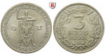 Weimarer Republik, 3 Reichsmark 1925, Rheinlande, A, vz-st, J. 321