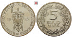 Weimarer Republik, 5 Reichsmark 1925, Rheinlande, A, PP, J. 322