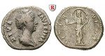 Römische Kaiserzeit, Faustina I., Frau des Antoninus Pius, Denar nach 141, ss
