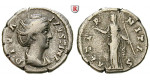 Römische Kaiserzeit, Faustina I., Frau des Antoninus Pius, Denar nach 141, ss