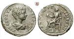 Römische Kaiserzeit, Geta, Caesar, Denar 200-202, ss-vz