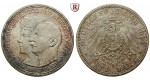 Deutsches Kaiserreich, Anhalt, Friedrich II., 3 Mark 1914, Silberhochzeit, A, vz/vz-st, J. 24