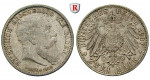 Deutsches Kaiserreich, Baden, Friedrich I., 2 Mark 1907, Auf den Tod, G, vz, J. 36