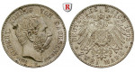 Deutsches Kaiserreich, Sachsen, Albert, 2 Mark 1902, Auf seinen Tod, E, vz/vz+, J. 127