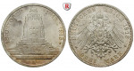 Deutsches Kaiserreich, Sachsen, Friedrich August III., 3 Mark 1913, Völkerschlacht, E, vz-st, J. 140