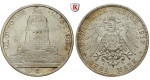 Deutsches Kaiserreich, Sachsen, Friedrich August III., 3 Mark 1913, Völkerschlacht, E, vz+, J. 140
