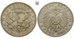 Deutsches Kaiserreich, Bremen, 5 Mark 1906, J, vz/ss-vz, J. 60