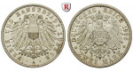 Deutsches Kaiserreich, Lübeck, 2 Mark 1905, A, ss-vz/vz, J. 81