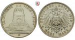 Deutsches Kaiserreich, Sachsen, Friedrich August III., 3 Mark 1913, Völkerschlacht, E, vz/vz-st, J. 140