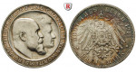 Deutsches Kaiserreich, Württemberg, Wilhelm II., 3 Mark 1911, Silberhochzeit, F, vz, J. 177a