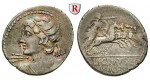 Römische Republik, C. Licinius Macer, Denar, ss+/f.ss