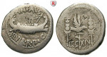 Römische Republik, Marcus Antonius, Denar 32-31 v.Chr., ss