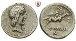 Römische Republik, L. Piso Frugi, Denar 90 v.Chr., ss
