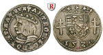 Frankreich, Lothringen, Antoine, 1/4 Teston 1526, ss+