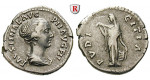 Römische Kaiserzeit, Faustina II., Frau des Marcus Aurelius, Denar 147-176, ss-vz/ss