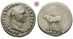 Römische Kaiserzeit, Vespasianus, Denar 77-78, ss