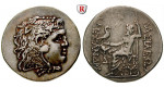 Makedonien, Königreich, Alexander III. der Grosse, Tetradrachme 250-175 v.Chr., ss+/ss