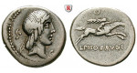 Römische Republik, L. Piso Frugi, Denar 90 v.Chr., ss