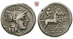 Römische Republik, C. Curatius Trigeminus Pater, Denar 142 v.Chr., ss