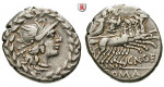 Römische Republik, Cn. Gallius, Denar 138 v.Chr., ss+