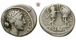 Römische Republik, C. Servilius, Denar 57 v.Chr., ss
