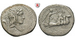 Römische Republik, L. Iulius Bursio, Denar 85 v.Chr., ss
