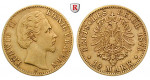 Deutsches Kaiserreich, Bayern, Ludwig II., 10 Mark 1875, D, ss, J. 196