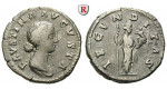 Römische Kaiserzeit, Faustina II., Frau des Marcus Aurelius, Denar 161-175, ss