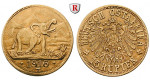 Nebengebiete, Deutsch-Ostafrika, 15 Rupien 1916, Tabora, ss-vz/vz, J. 728a