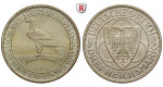 Weimarer Republik, 3 Reichsmark 1930, Rheinlandräumung, D, vz+, J. 345