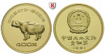 China, Volksrepublik, 400 Yuan 1981, 15,53 g fein, PP