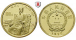 China, Volksrepublik, 100 Yuan 1990, 10,37 g fein, PP