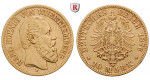Deutsches Kaiserreich, Württemberg, Karl, 10 Mark 1876, F, ss, J. 292