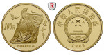 China, Volksrepublik, 100 Yuan 1986, 10,01 g fein, PP