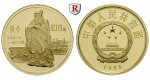 China, Volksrepublik, 100 Yuan 1985, 10,37 g fein, PP