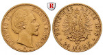 Deutsches Kaiserreich, Bayern, Ludwig II., 20 Mark 1878, D, ss+, J. 197