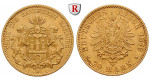 Deutsches Kaiserreich, Hamburg, 20 Mark 1879, J, ss-vz, J. 210