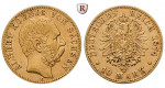 Deutsches Kaiserreich, Sachsen, Albert, 10 Mark 1874, E, ss, J. 261
