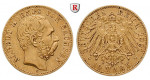 Deutsches Kaiserreich, Sachsen, Albert, 10 Mark 1891, E, ss, J. 263
