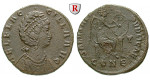 Römische Kaiserzeit, Aelia Flaccilla, Frau Theodosius I., Bronze 378-388, ss
