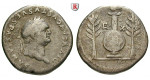 Römische Kaiserzeit, Vespasianus, Denar 80-81, ss