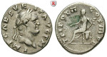 Römische Kaiserzeit, Vespasianus, Denar 70-72, ss+
