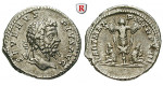 Römische Kaiserzeit, Septimius Severus, Denar 201, f.vz