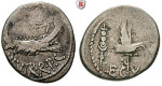 Römische Republik, Marcus Antonius, Denar 32-31 v.Chr., ss