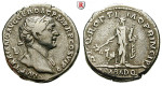 Römische Kaiserzeit, Traianus, Denar 112-113, ss+
