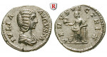 Römische Kaiserzeit, Julia Domna, Frau des Septimius Severus, Denar 193-217, vz-st/vz