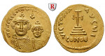 Byzanz, Heraclius und Heraclius Constantinus, Solidus 616-625, vz