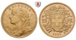 Schweiz, Eidgenossenschaft, 20 Franken 1926, 6,0 g fein, vz+