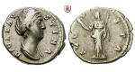 Römische Kaiserzeit, Faustina I., Frau des Antoninus Pius, Denar nach 141, ss+